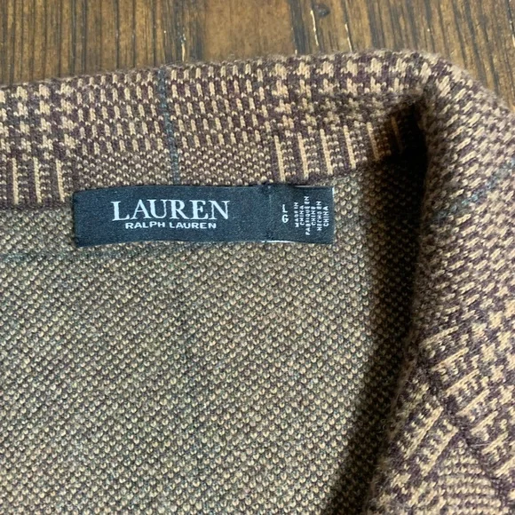 Lauren Ralph Lauren Brown Plaid Blazer - Picture 13 of 13